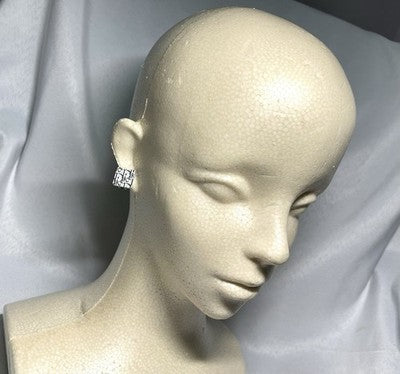 Auth [Beautiful] Christian Dior Trotter Logo Design clip on Earrings unisex Gift