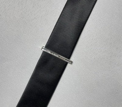 Auth Beautiful Tiffany T & CO 1837 engraving tie clip pin bar silver AG925 Gift