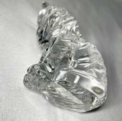 Auth [Beautiful] Baccarat crystal object Tiger Design figurine Ornament Gift