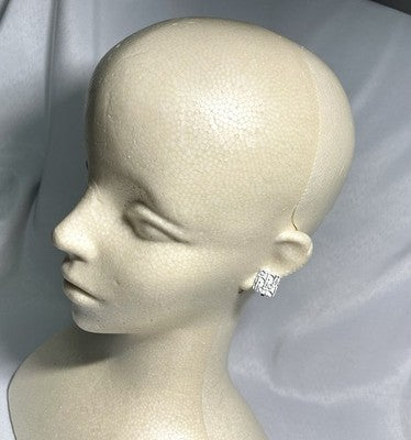 Auth [Beautiful] Christian Dior Trotter Logo Design clip on Earrings unisex Gift