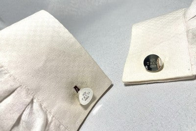 Auth [Beautiful] Tiffany T & CO 1837 engraving cufflinks Sterling silver925 Gift
