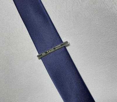Auth Beautiful Tiffany T & CO 1837 engraving tie clip pin bar silver AG925 Gift