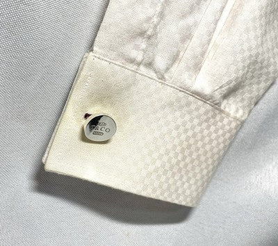 Auth [Beautiful] Tiffany T & CO 1837 engraving cufflinks Sterling silver925 Gift