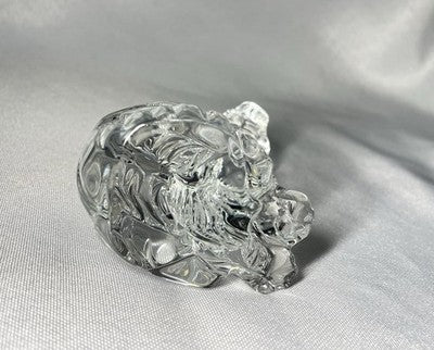 Auth [Beautiful] Baccarat crystal object Tiger Design figurine Ornament Gift