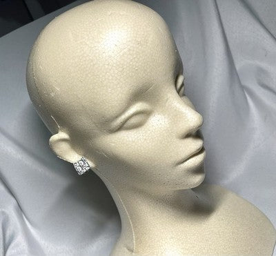 Auth [Beautiful] Christian Dior Trotter Logo Design clip on Earrings unisex Gift