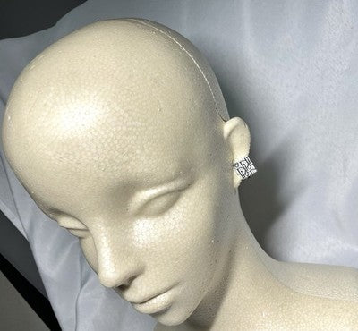 Auth [Beautiful] Christian Dior Trotter Logo Design clip on Earrings unisex Gift