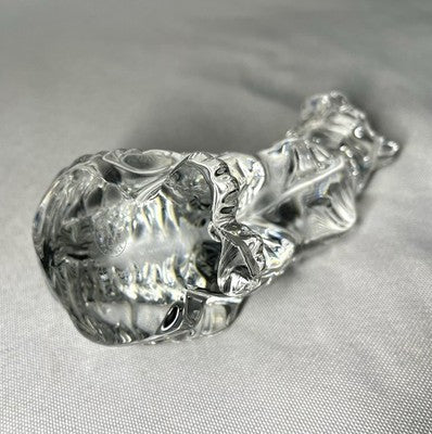 Auth [Beautiful] Baccarat crystal object Tiger Design figurine Ornament Gift