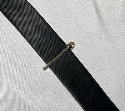 Auth [Rare] Old GUCCI Horse Bit Vintage Tie Clip Gold & Silver bar +Box Business