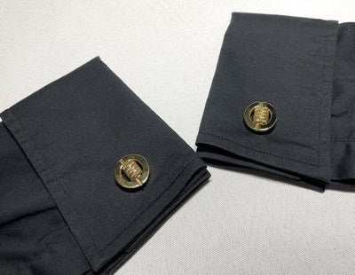 Auth [Beautiful] Dior CD & mesh Design & Oval vintage Cufflinks Gold +Box Gift