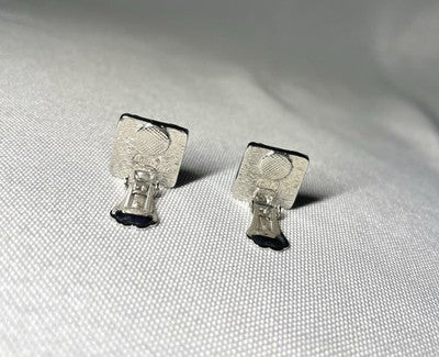 Auth [Beautiful] Christian Dior Trotter Logo Design clip on Earrings unisex Gift