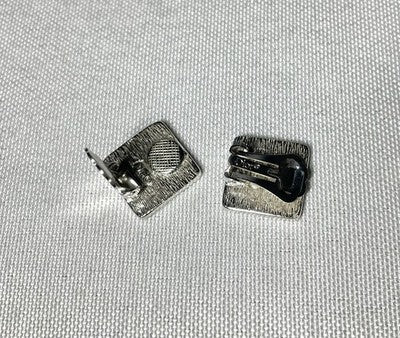 Auth [Beautiful] Christian Dior Trotter Logo Design clip on Earrings unisex Gift