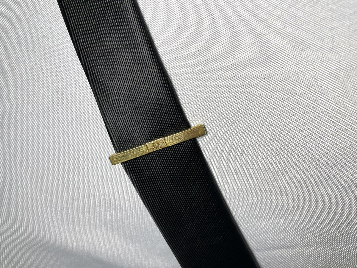 Auth [Rare] Dior tie clip logo tie bar tie pin gold vintage Mens