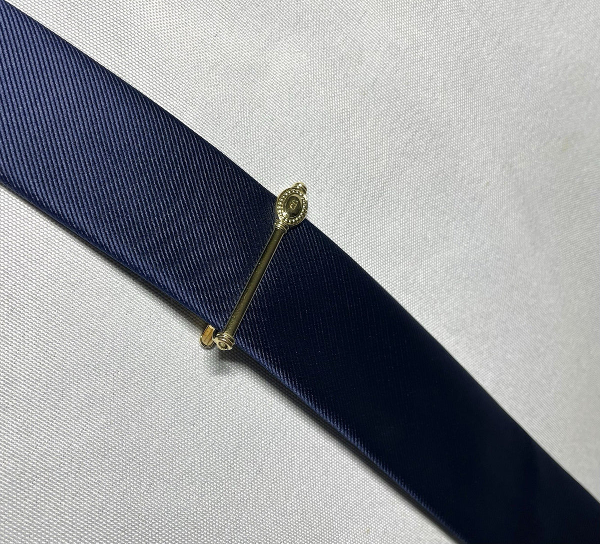 Auth [Rare] Christian Dior CD Logo vintage Tie Clip Bar pin Business men