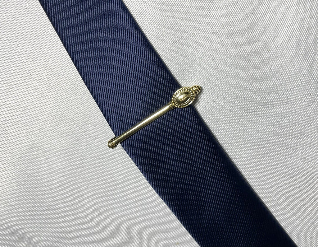 Auth [Rare] Christian Dior CD Logo vintage Tie Clip Bar pin Business men