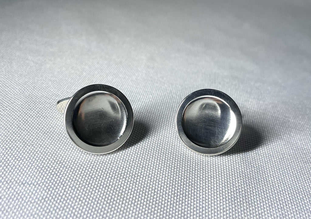 Auth Beautiful Georg Jensen Cufflinks #108 Oval Sterling Silver 925 Vintage Gift