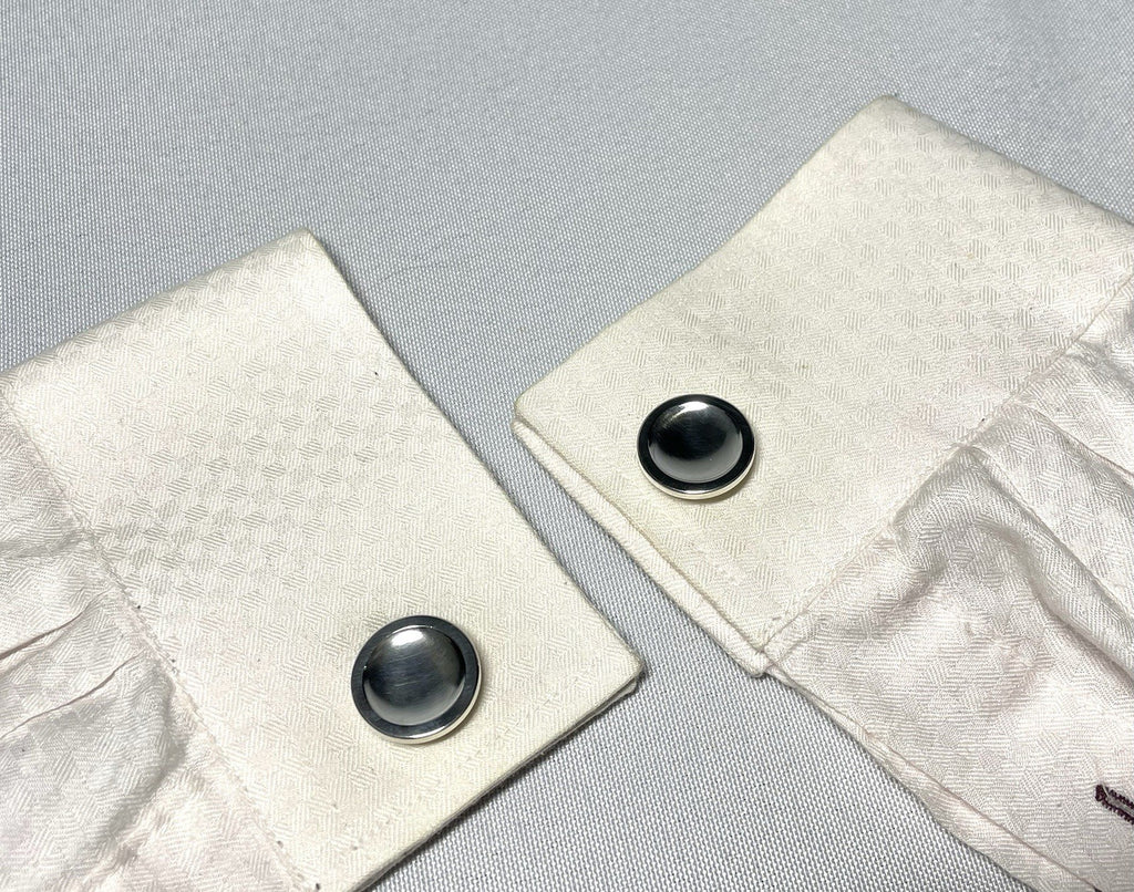 Auth Beautiful Georg Jensen Cufflinks #108 Oval Sterling Silver 925 Vintage Gift