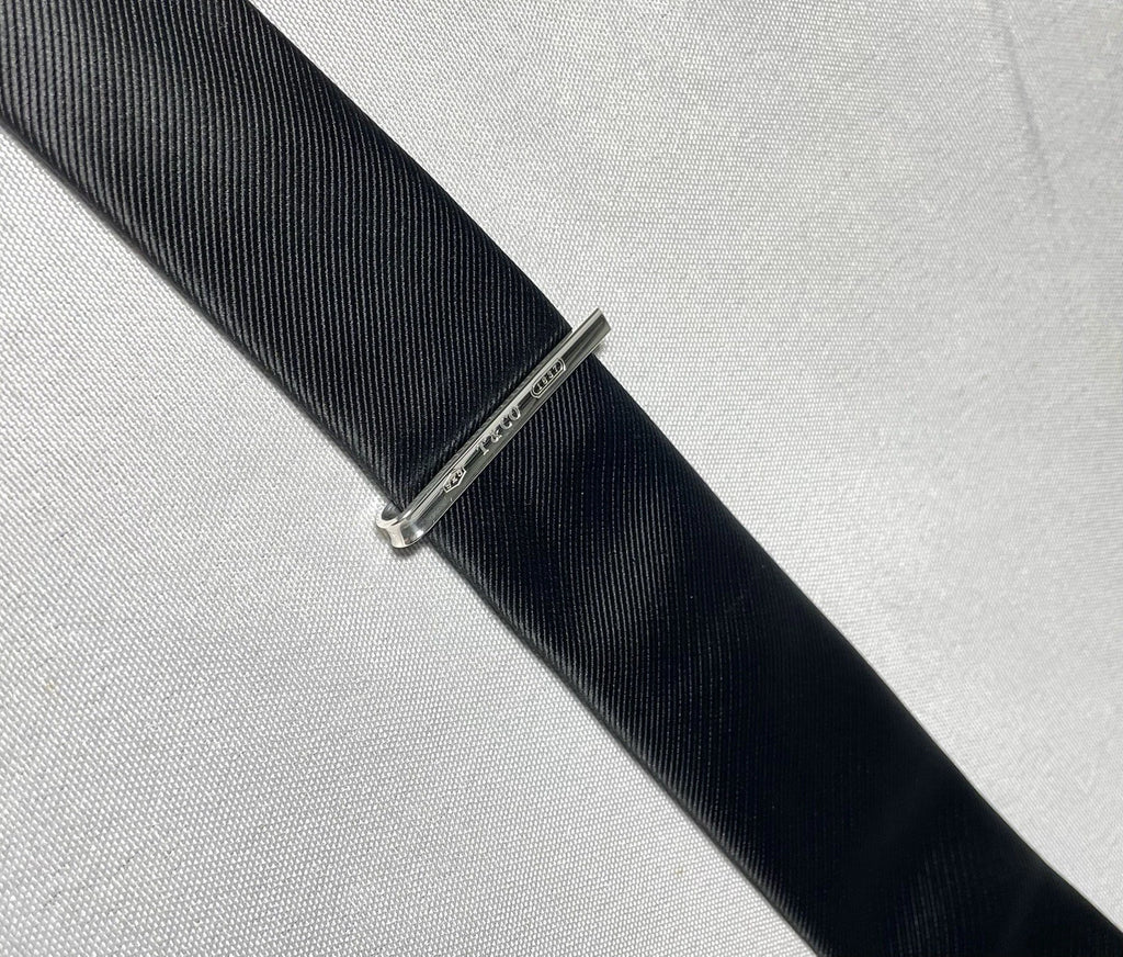 Auth Beautiful Tiffany T & CO 1837 engraving tie clip pin bar silver AG925 Gift