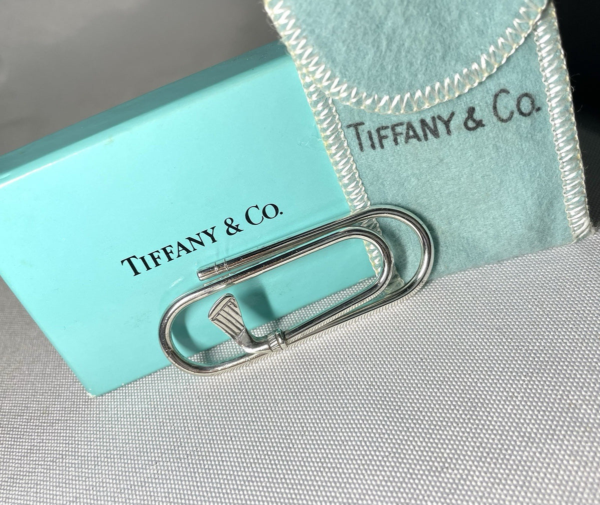 Auth [Raro] Tiffany Fermasoldi Golf Club argento clip banconote Portafoglio SV925 +Scatola