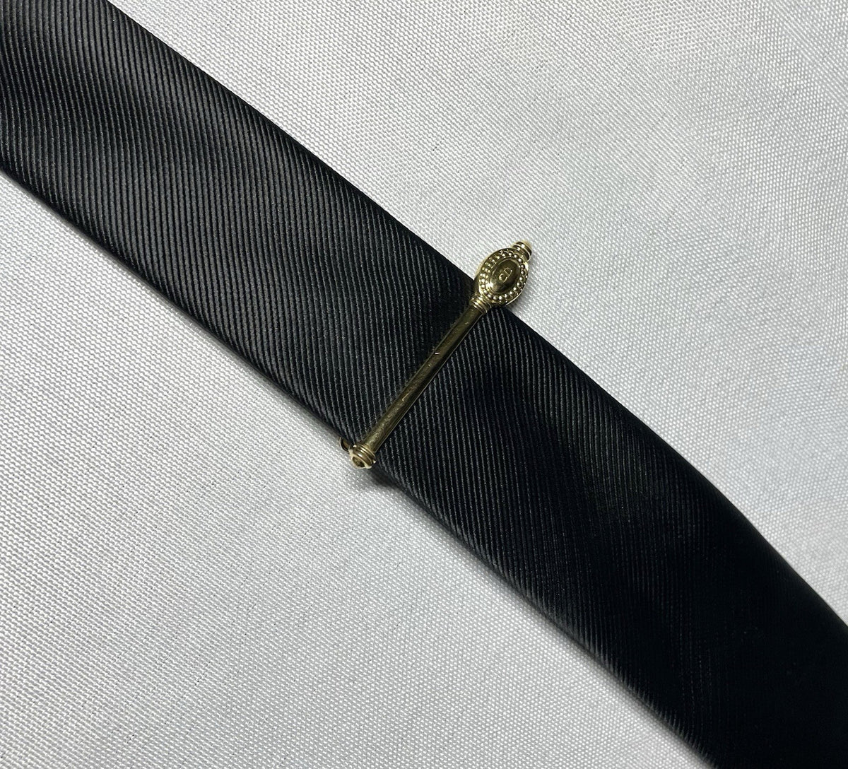 Auth [Rare] Christian Dior CD Logo vintage Tie Clip Bar pin Business men
