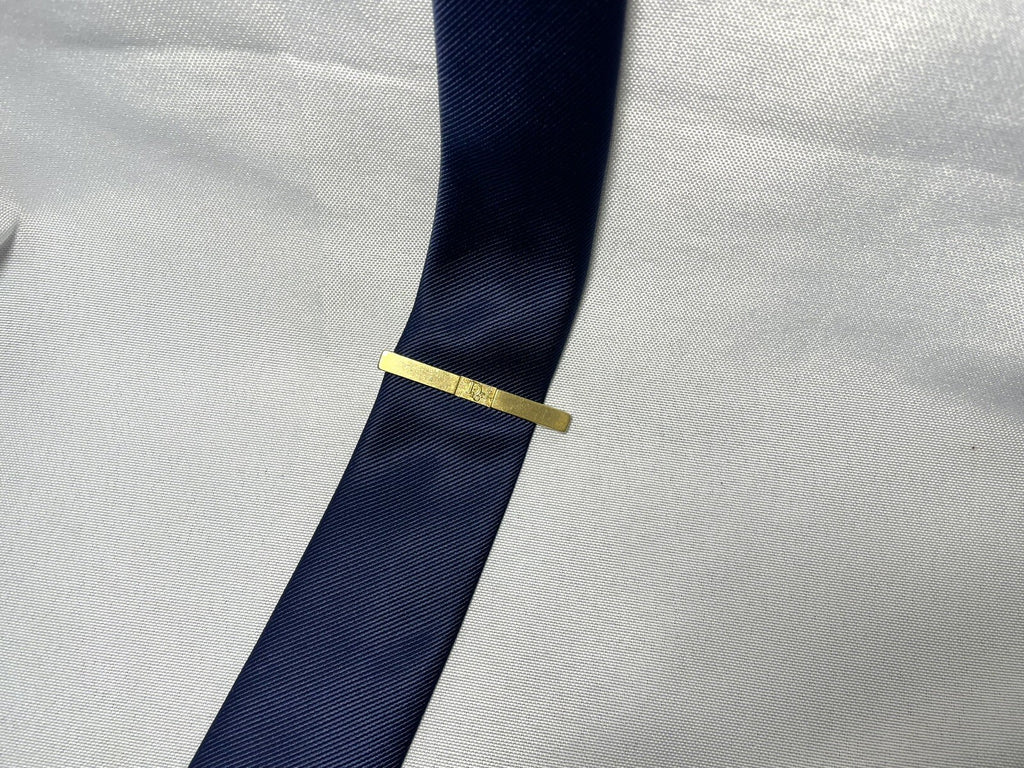 Auth [Rare] Dior tie clip logo tie bar tie pin gold vintage Mens
